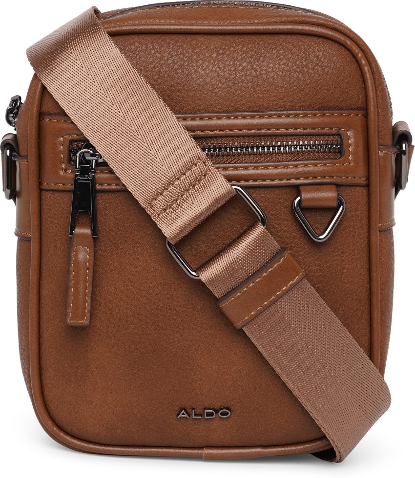 Buy ALDO Men Brown Sling Bag Brown Online Best Price in India