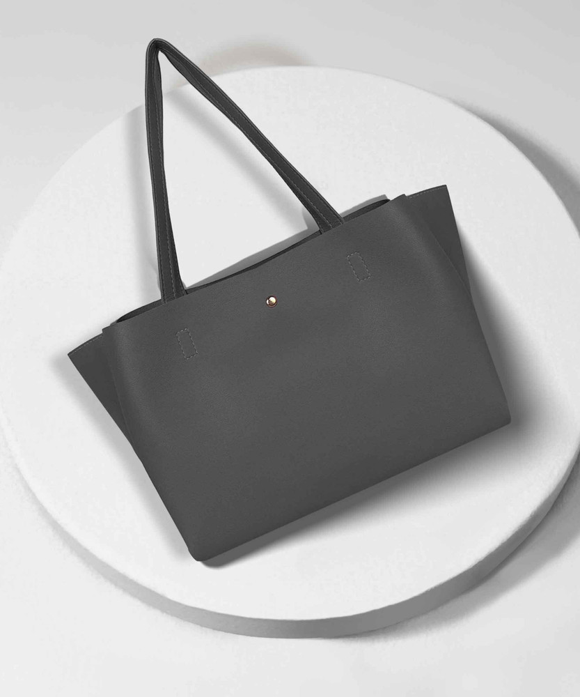 Buy aesthetic Women Grey Shoulder Bag Dark Grey Online Best Price in India Flipkart
