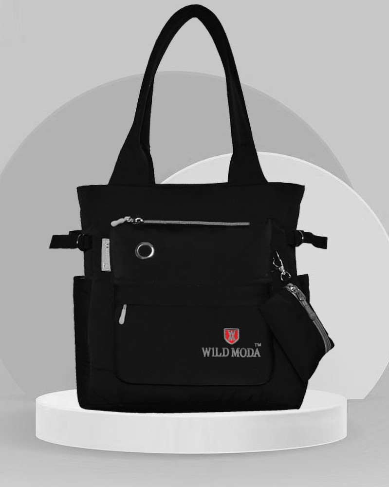 Buy Wildmoda Women Black Tote Black Online Best Price in India