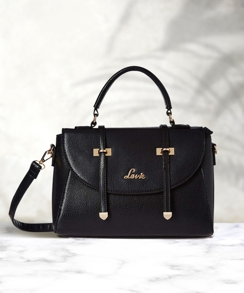 Buy LAVIE Women Black Satchel BLACK Online Best Price in India