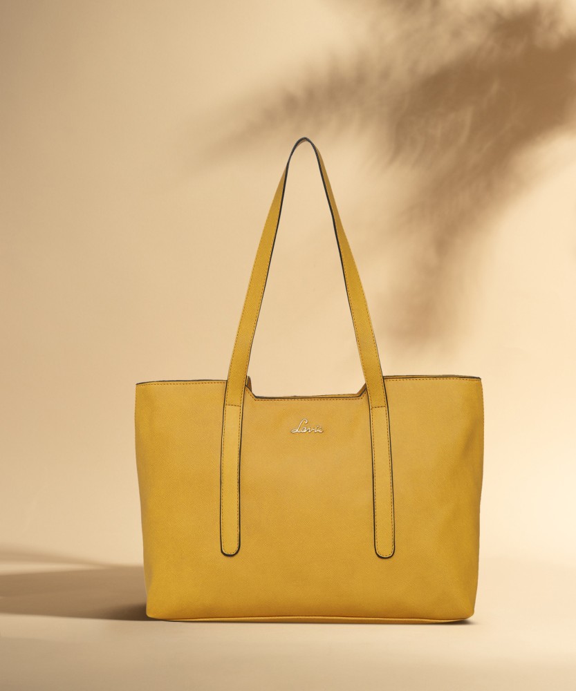 Buy LAVIE Women Yellow Handbag OCHER Online Best Price in India