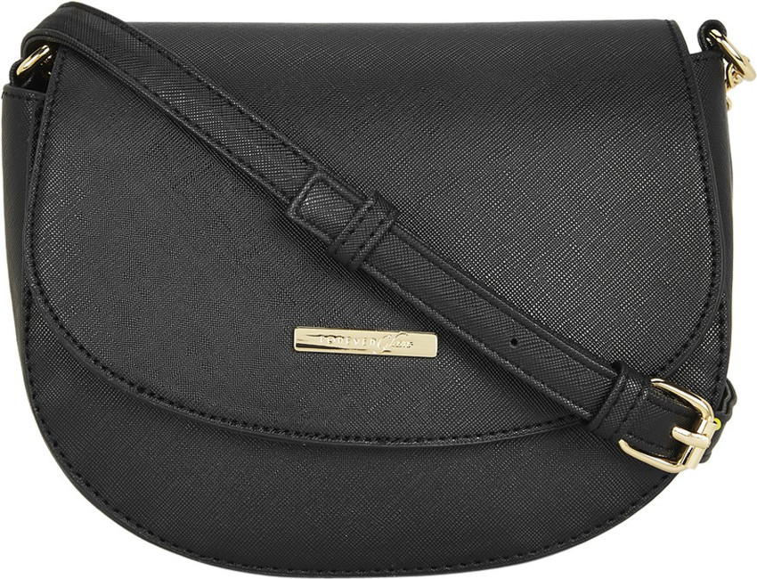 Forever glam online black sling bags