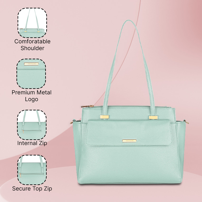 Buy Caprese Women Beige Tote Beige Online Best Price in India