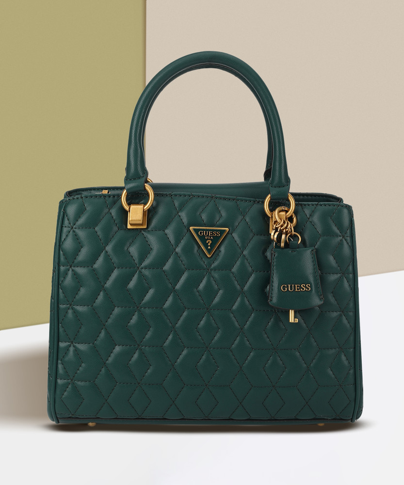 Buy GUESS Women Green Hand held Bag Dark Green Online Best Price in India Flipkart