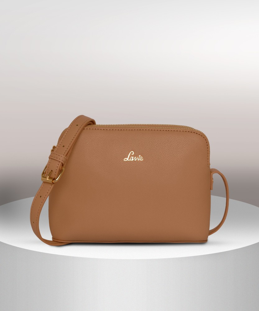 Buy LAVIE Women Brown Satchel Tan Online Best Price in India