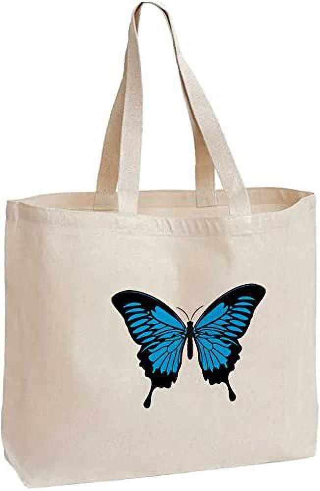Buy PALAY® Canvas Tote Bag Large Bookbag Creative Butterfly Print Tote Bag  Zip Lock Grocery Bag Shopping Bag Reusable and Washable Canvas Hand Bag for  Girls Women at Amazon.in