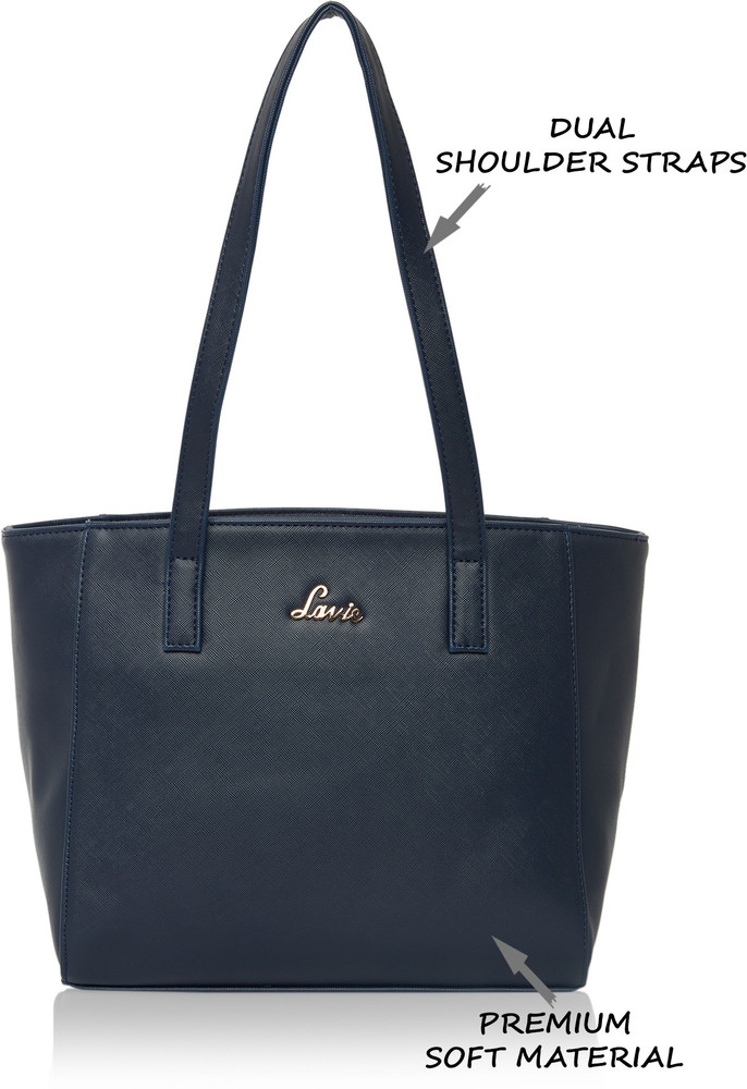 Buy LAVIE Women Blue Handbag Navy Online Best Price in India