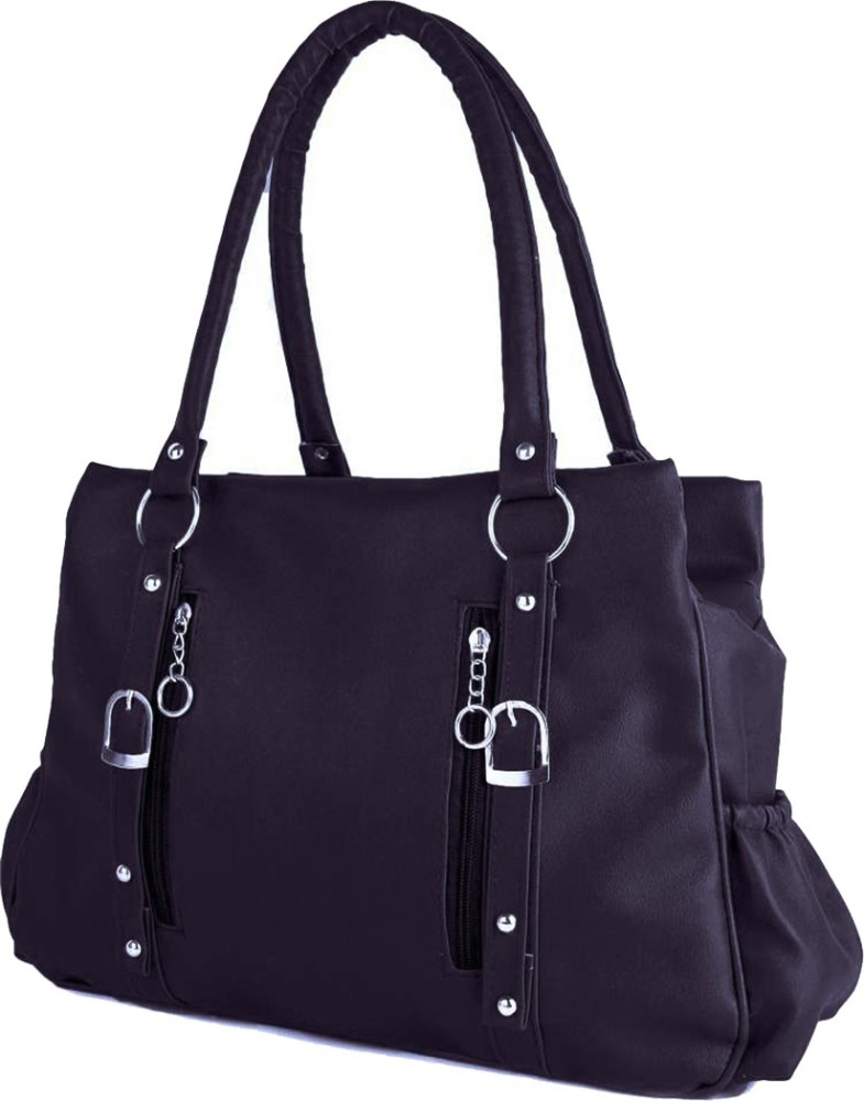 Ladies black shoulder online handbags