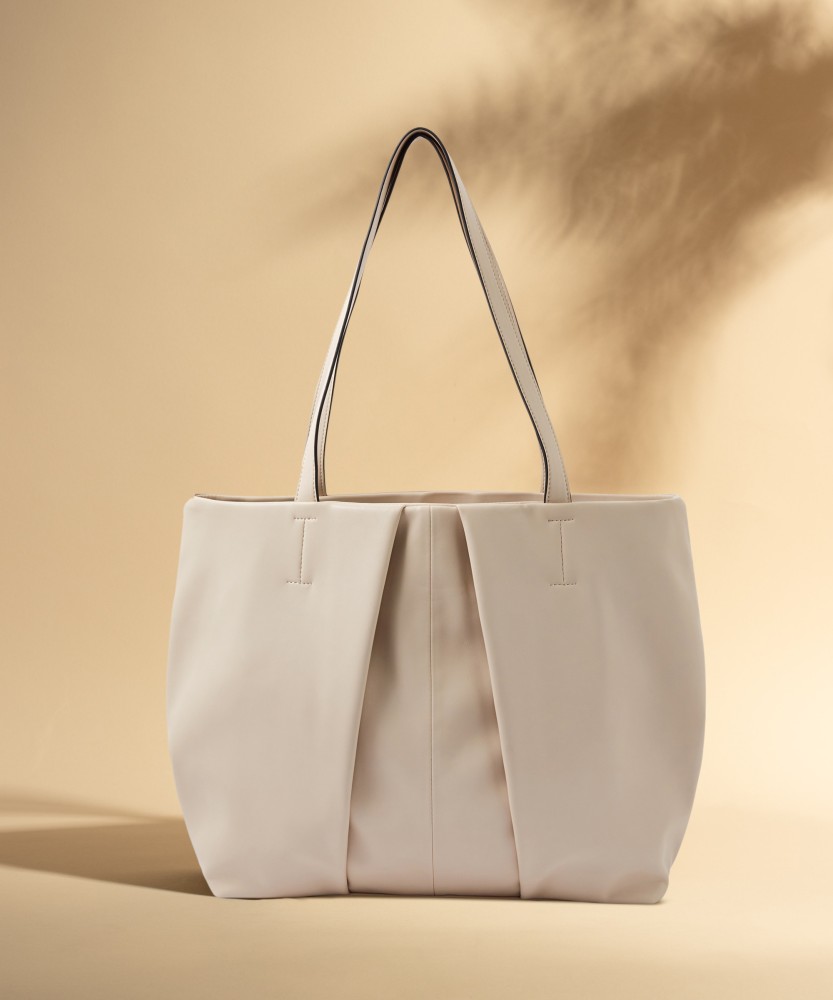Accessorize London Handbags : Buy Accessorize London Savannah Pleated  Slouch Beige Handbag Online