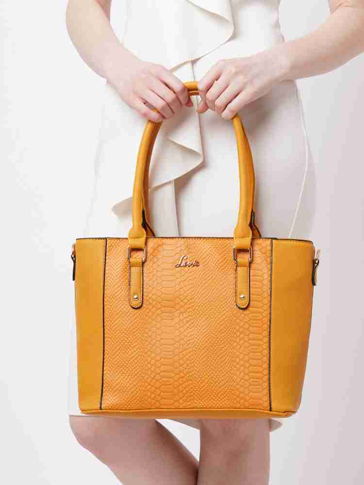 Buy LAVIE Women Yellow Tote OCHER Online Best Price in India