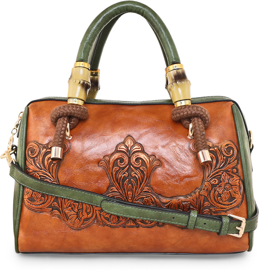 Buy ESBEDA Women Green Hand held Bag Green Online Best Price in