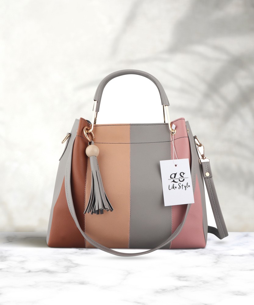 Buy LIKE STYLE Women Grey Shoulder Bag L GREY Online Best Price