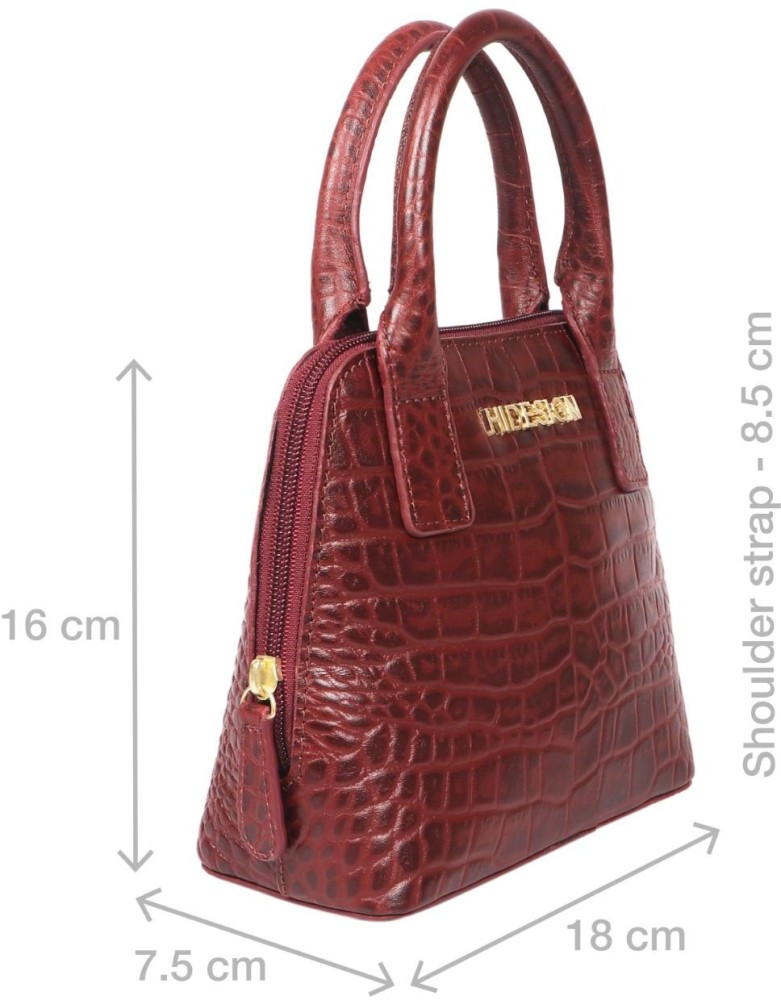 Buy HIDESIGN Women Maroon Handbag Maroon Online Best Price in India Flipkart