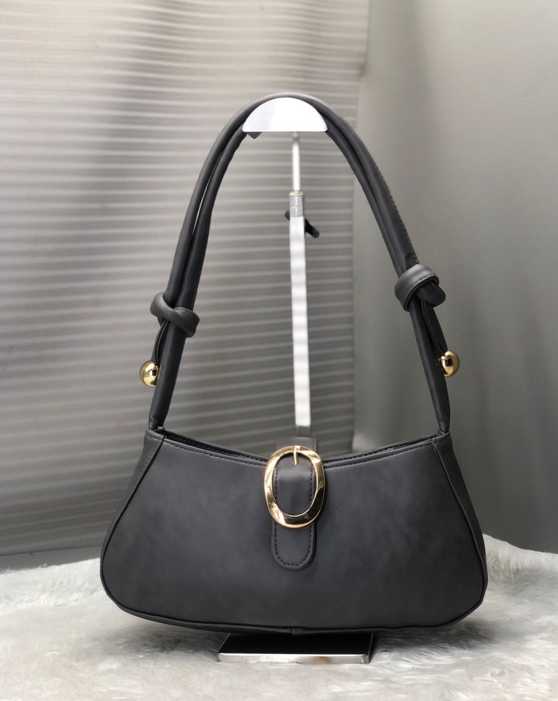 Buy akgeneral Women Black Handbag Black Online @ Best Price in