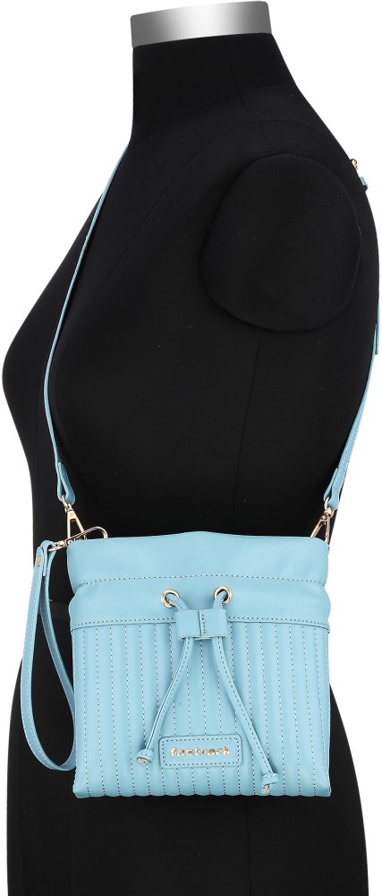 Buy Fastrack Blue Solid Waist Pouch for Women For Women At Best