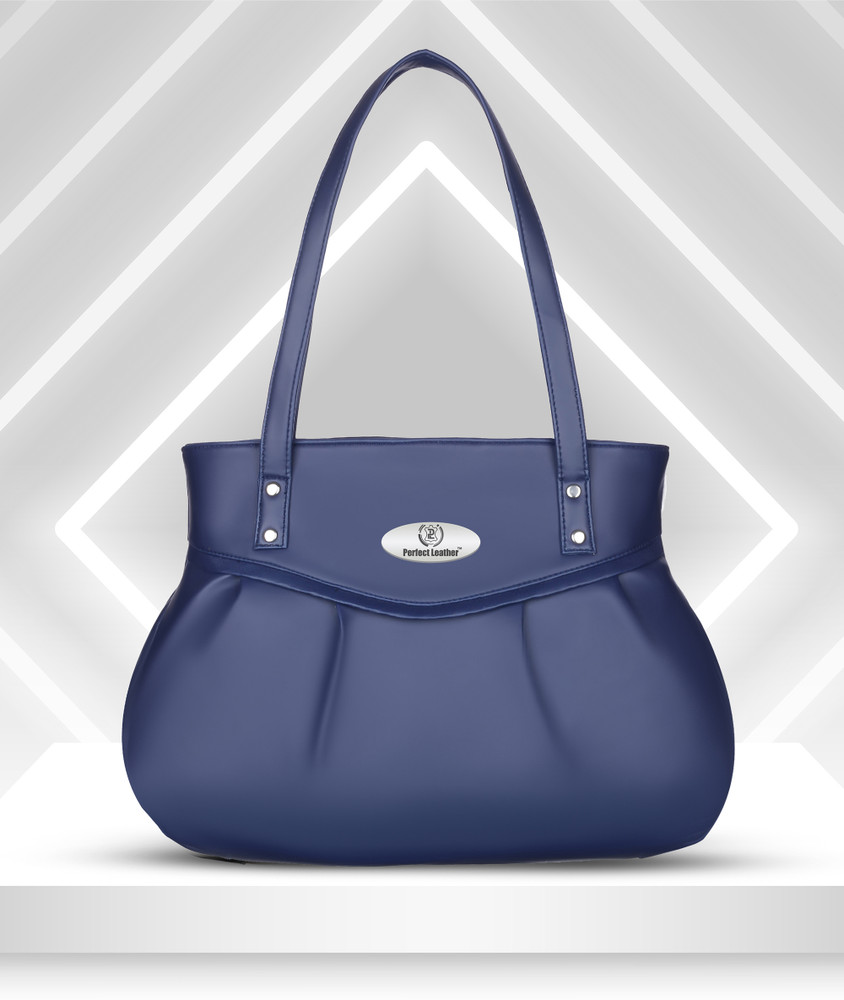 Buy perfect leather Women Blue Shoulder Bag Blue Online Best Price in India Flipkart