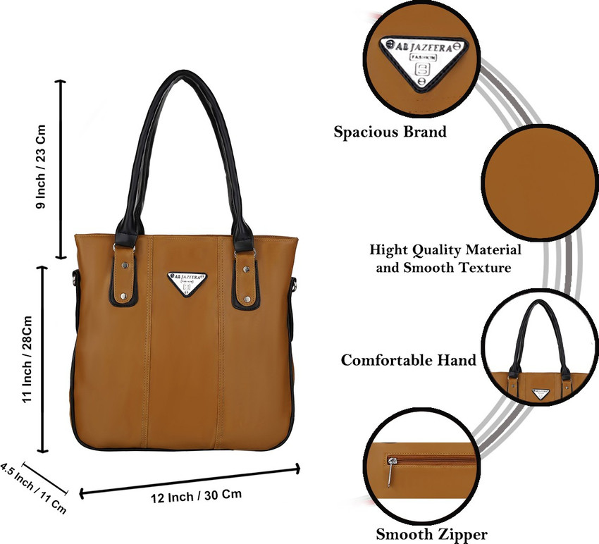 AL JAZEERA Women Tan Black Shoulder Bag