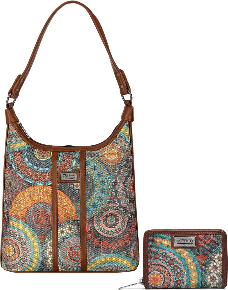 Buy zebco bags Women Multicolor Hobo Floral Mandala Online Best Price in India Flipkart