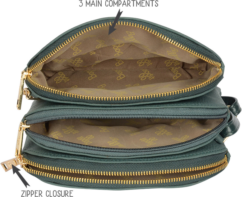 Buy Baggit Women Green Sling Bag Green Online Best Price in India Flipkart