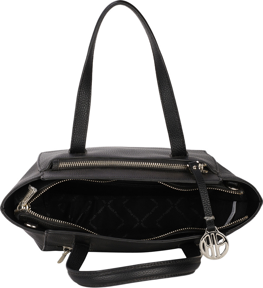 Buy Hush Puppies Women Black Satchel Black Online Best Price in