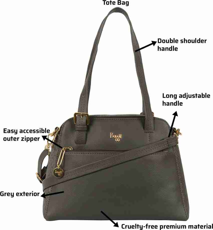 Buy Baggit Women Grey Hand held Bag Dark Grey Online Best Price in India Flipkart