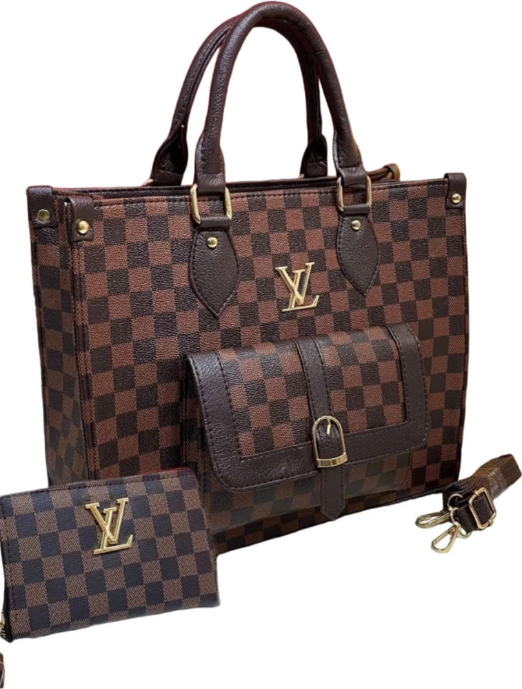 zk Importers LV Women Brown Messenger Bag