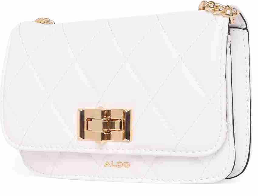 Buy ALDO Women White Sling Bag White Online Best Price in India