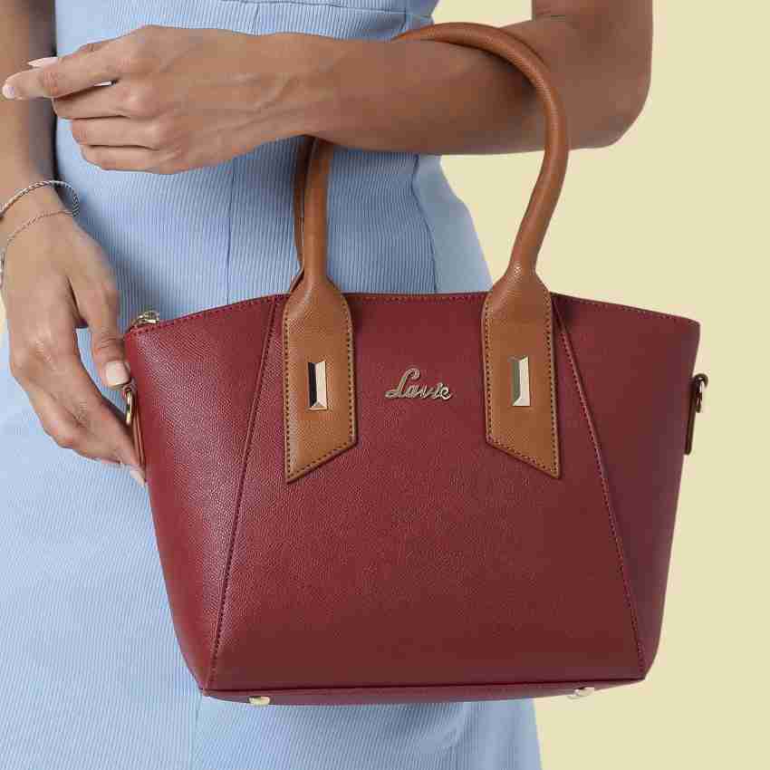 Buy LAVIE Women Maroon Satchel Maroon Online Best Price in India