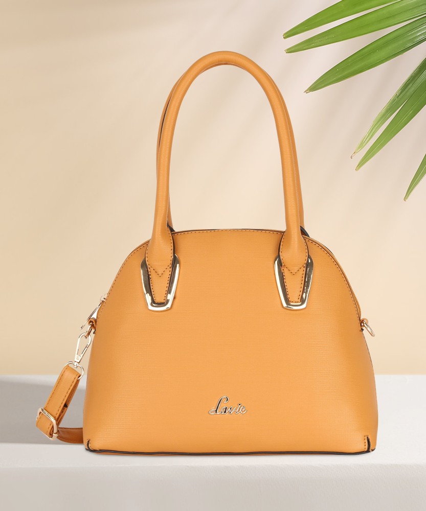 Buy LAVIE Women Yellow Satchel OCHER Online Best Price in India