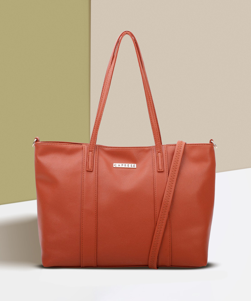 Buy Caprese Women Orange Tote Saddle Online Best Price in India Flipkart