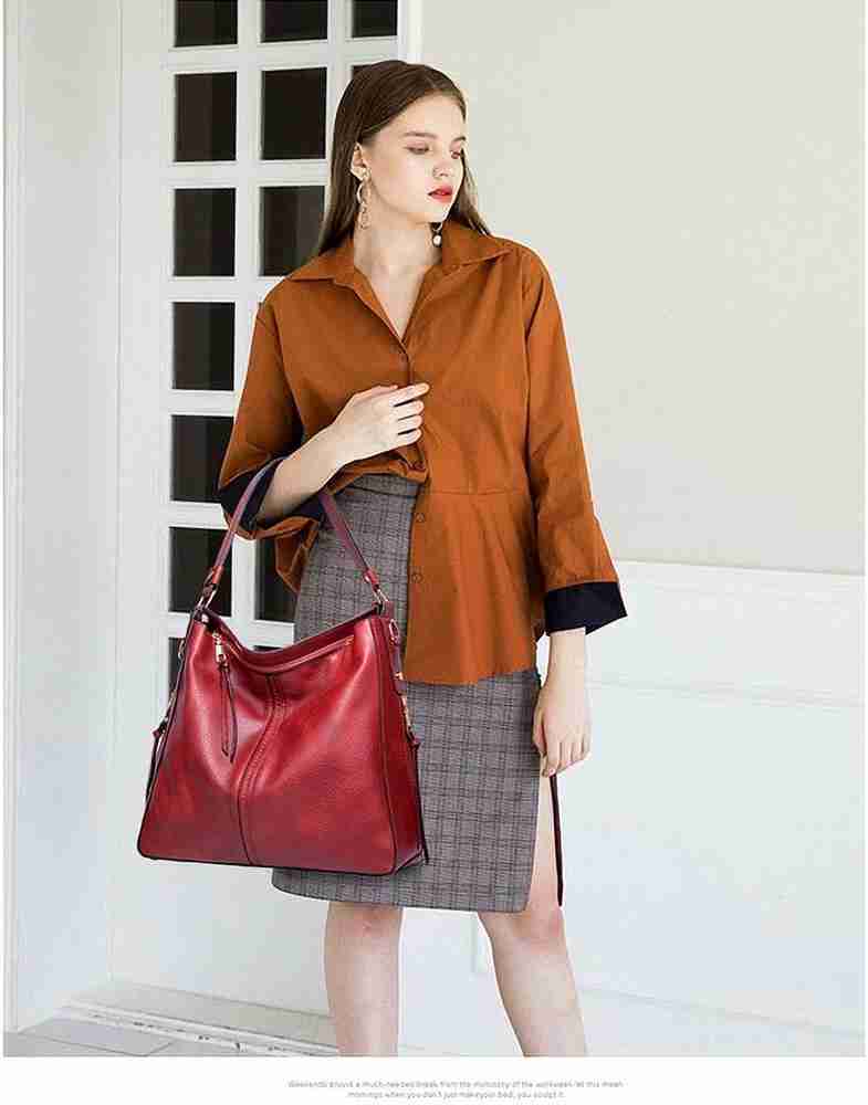 Red hobo purse store