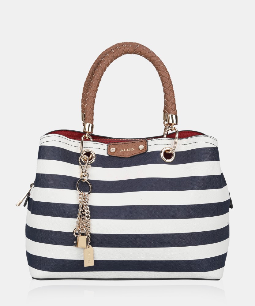 Blue and white striped 2024 Authentic Michael Kors purse