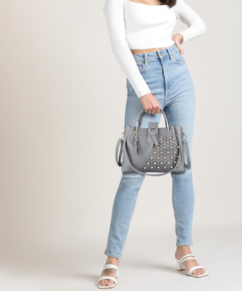 Womens grey messenger discount bag