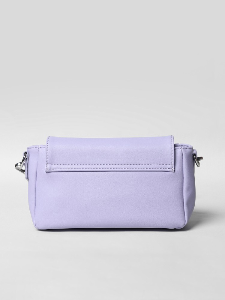 Buy ALL RUCHED PURPLE SOLID CUTE PURSE for Women Online in India