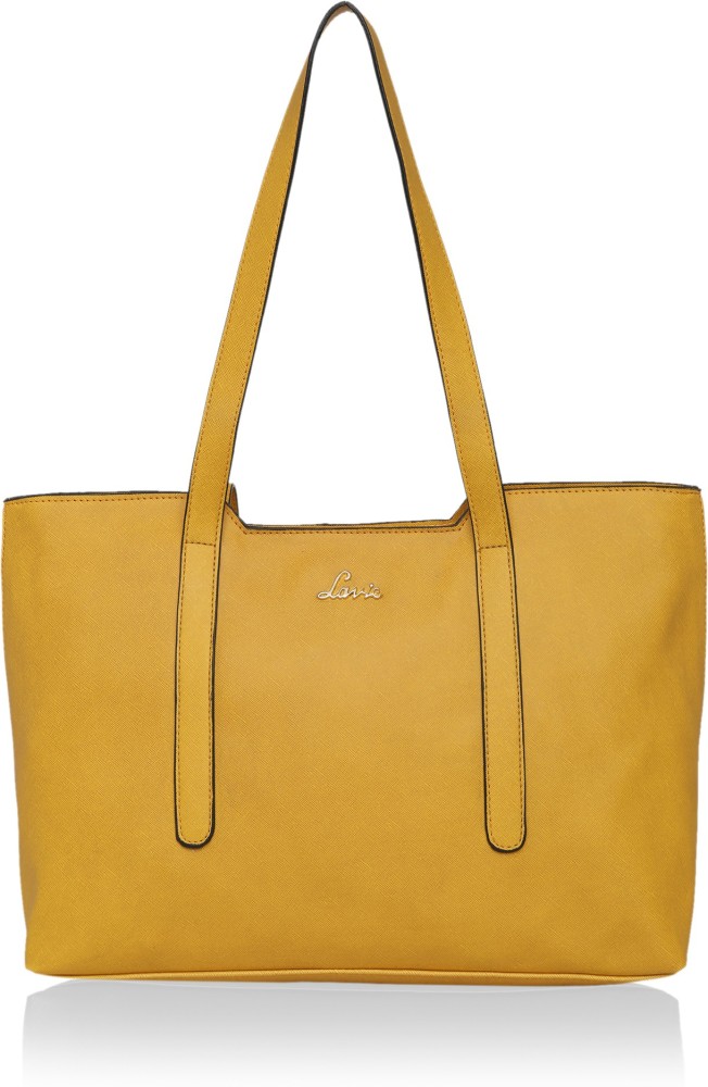 Buy LAVIE Women Yellow Handbag OCHER Online Best Price in India