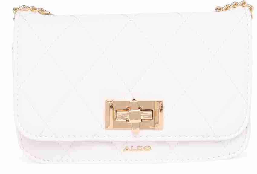 Aldo white best sale clutch bag