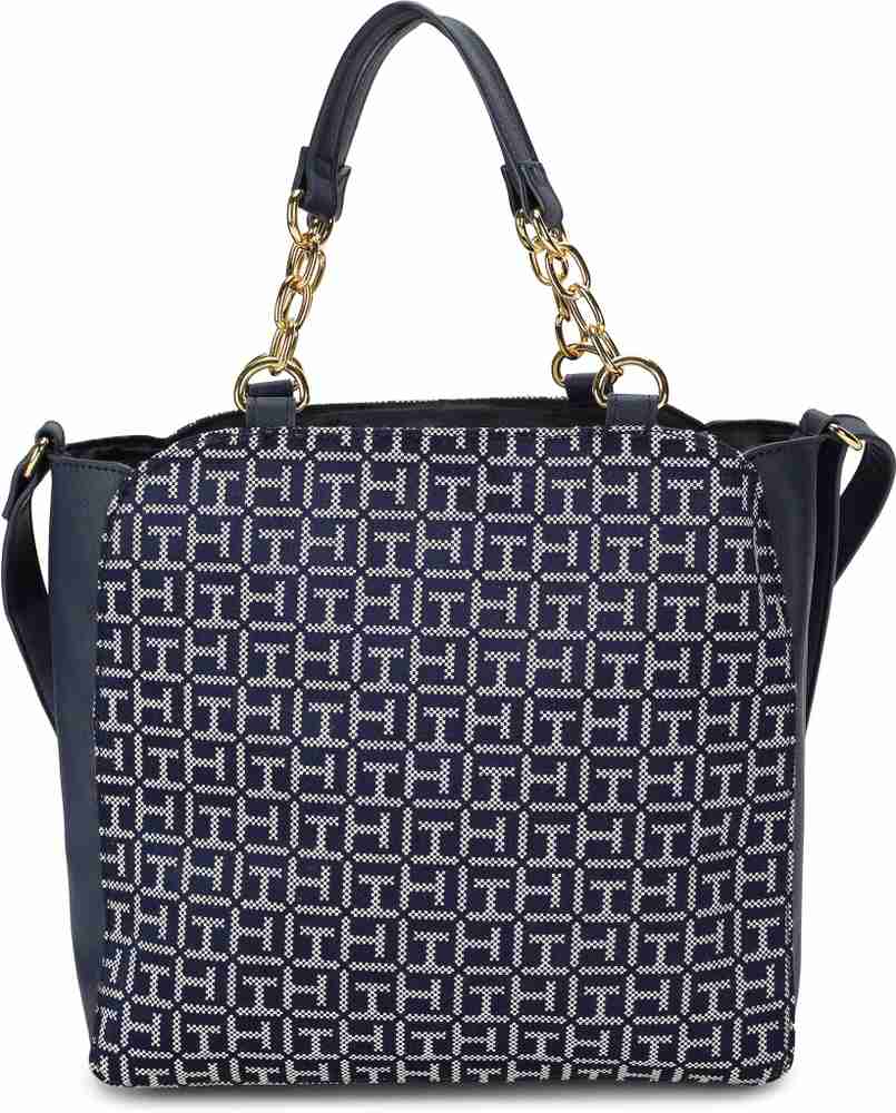 Buy TOMMY HILFIGER Women Blue Hand held Bag NAVY WHITE Online Best Price in India Flipkart