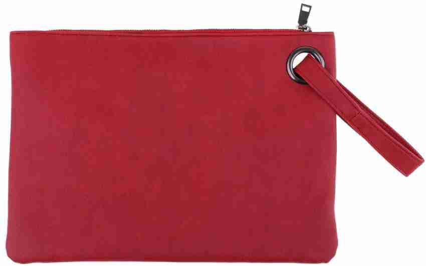 Flipkart Lyla Oversized Clutch Bag Purse Envelop Bag Handbag Foldover Pouch Red Multipurpose Bag Multipurpose Bag