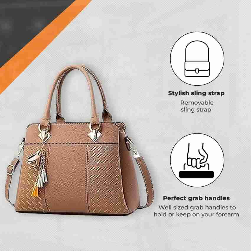 Buy Beclina Women Beige Handbag Beige Online @ Best Price in India