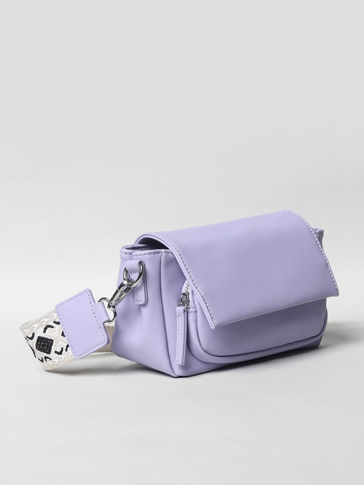 Buy ALL RUCHED PURPLE SOLID CUTE PURSE for Women Online in India