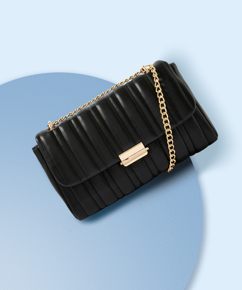 Buy ACCESSORIZE LONDON Women Black Shoulder Bag BLACK Online @ Best Price  in India