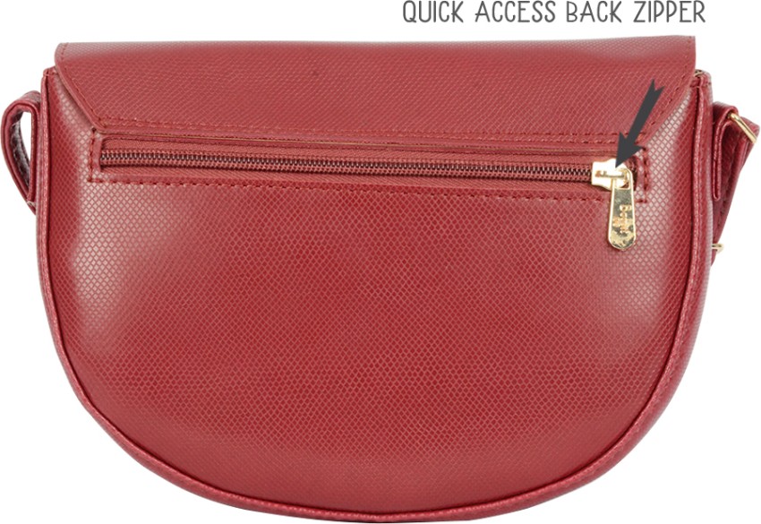 BAGGIT Shoulder Bag with Detachable Strap For Women (Pink, FS)