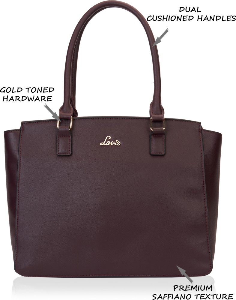 Buy LAVIE Women Red Tote WINE Online Best Price in India