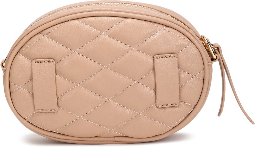 Leatherette Lino Perros Colored Women's Sling bag BEIGE