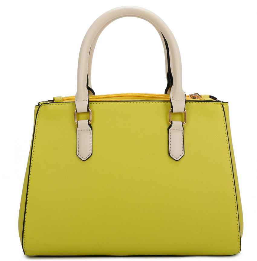 Buy Diana Korr Women Green Yellow Hand held Bag Green Online