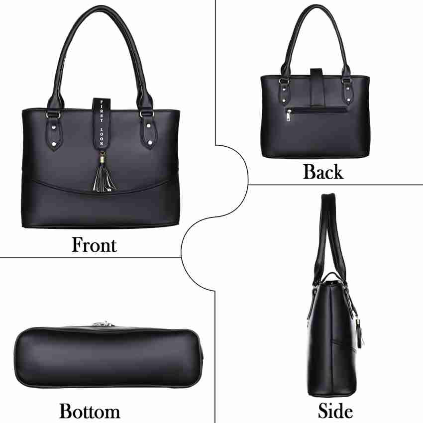 Buy FL first look Women Black Handbag Black Online Best Price in India Flipkart