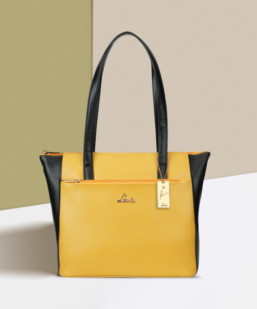 Lavie Yellow Handbags Online India Buy Yellow Black Handbags For