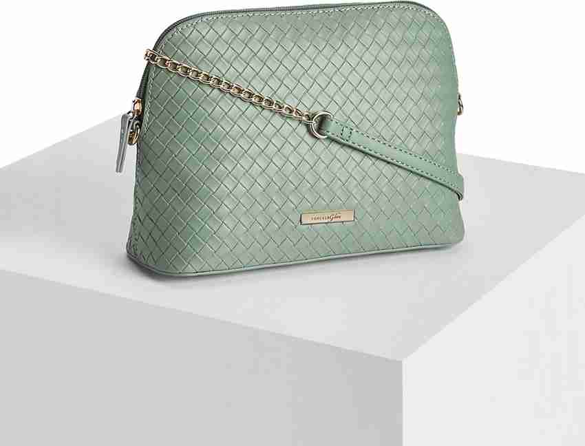 Forever Glam By Pantaloons Green Sling Bag Green Cross Body GREEN