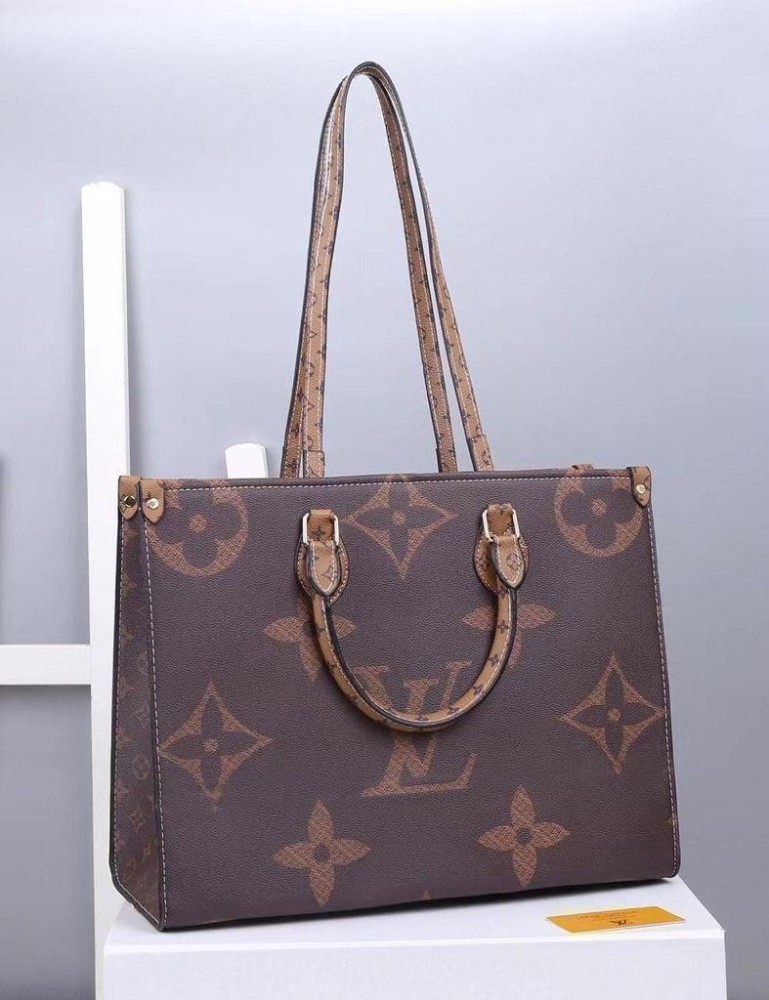 Buy LV Women Brown Handbag Brown Online @ Best Price in India