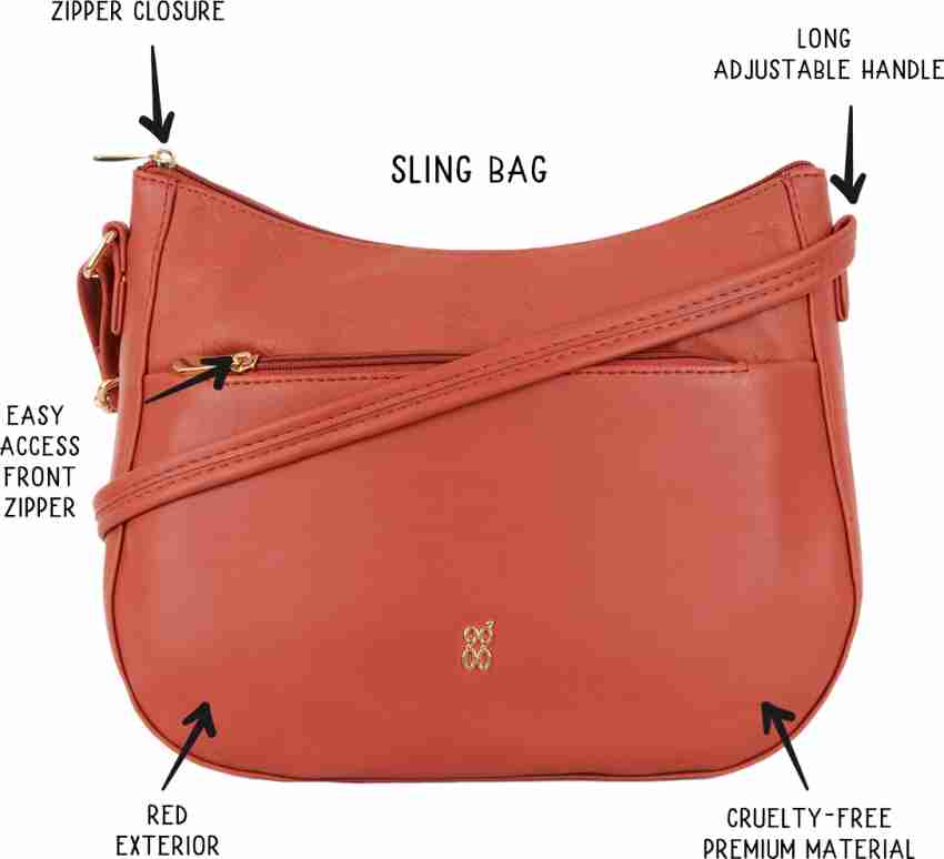 Baggit red sling bag best sale